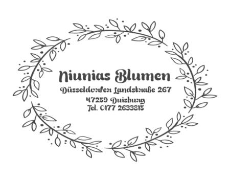Niunias Blumen Logo